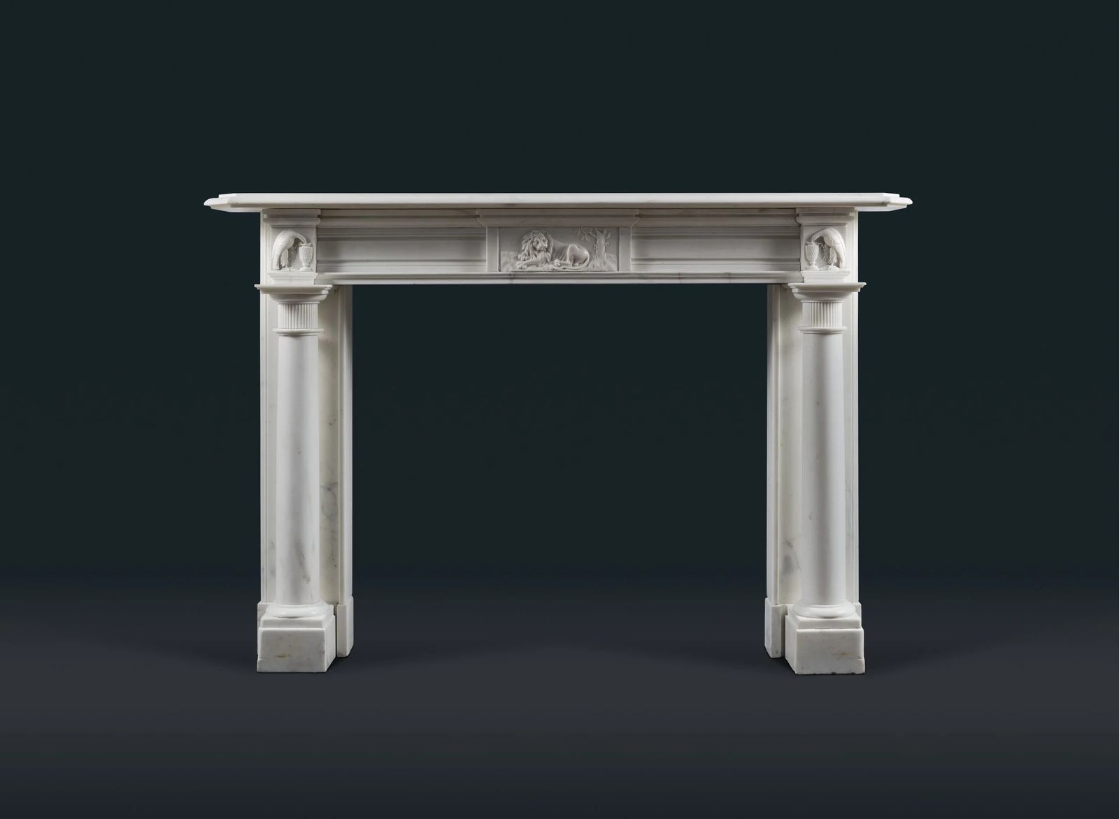 Georgian Statuary Marble Fireplace Surround