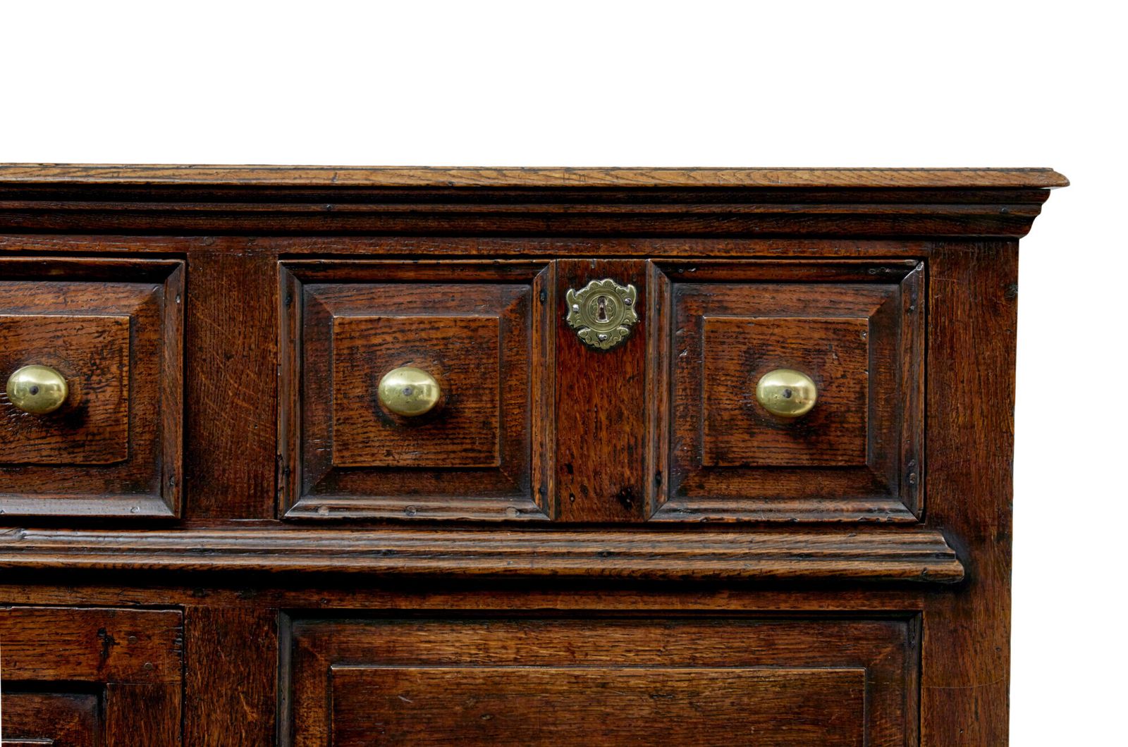 English 18th Century Carved Oak Dresser photo Furniture