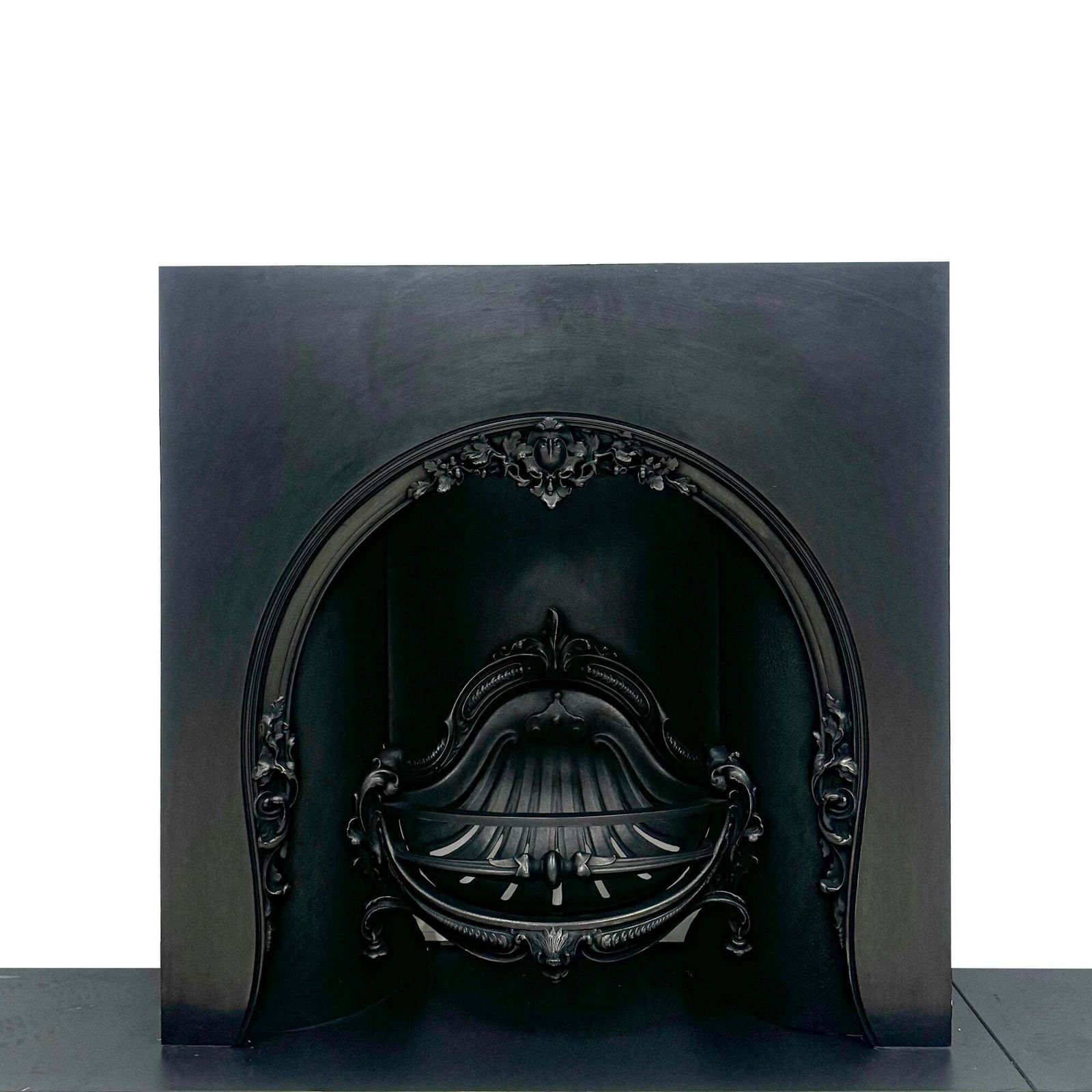 Ornate Reclaimed Victorian Style Cast Iron Insert