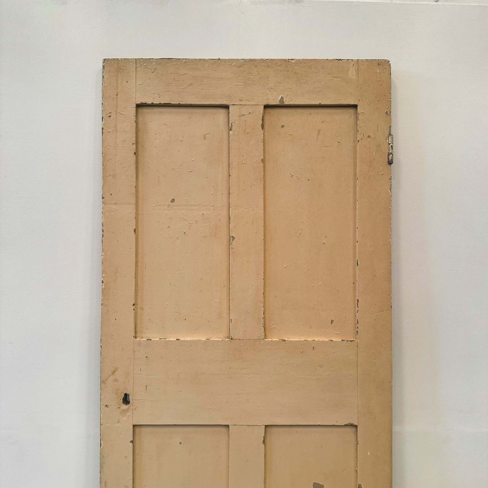 Georgian Solid Pine Panelled Door   226cm X 78cm photo furniture