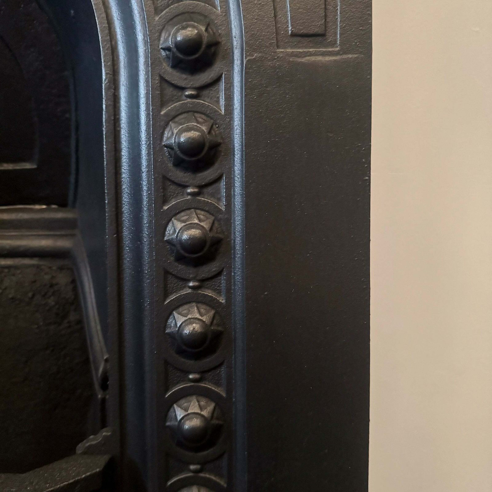 photo furniture Antique Victorian Combination Cast Iron Fireplace