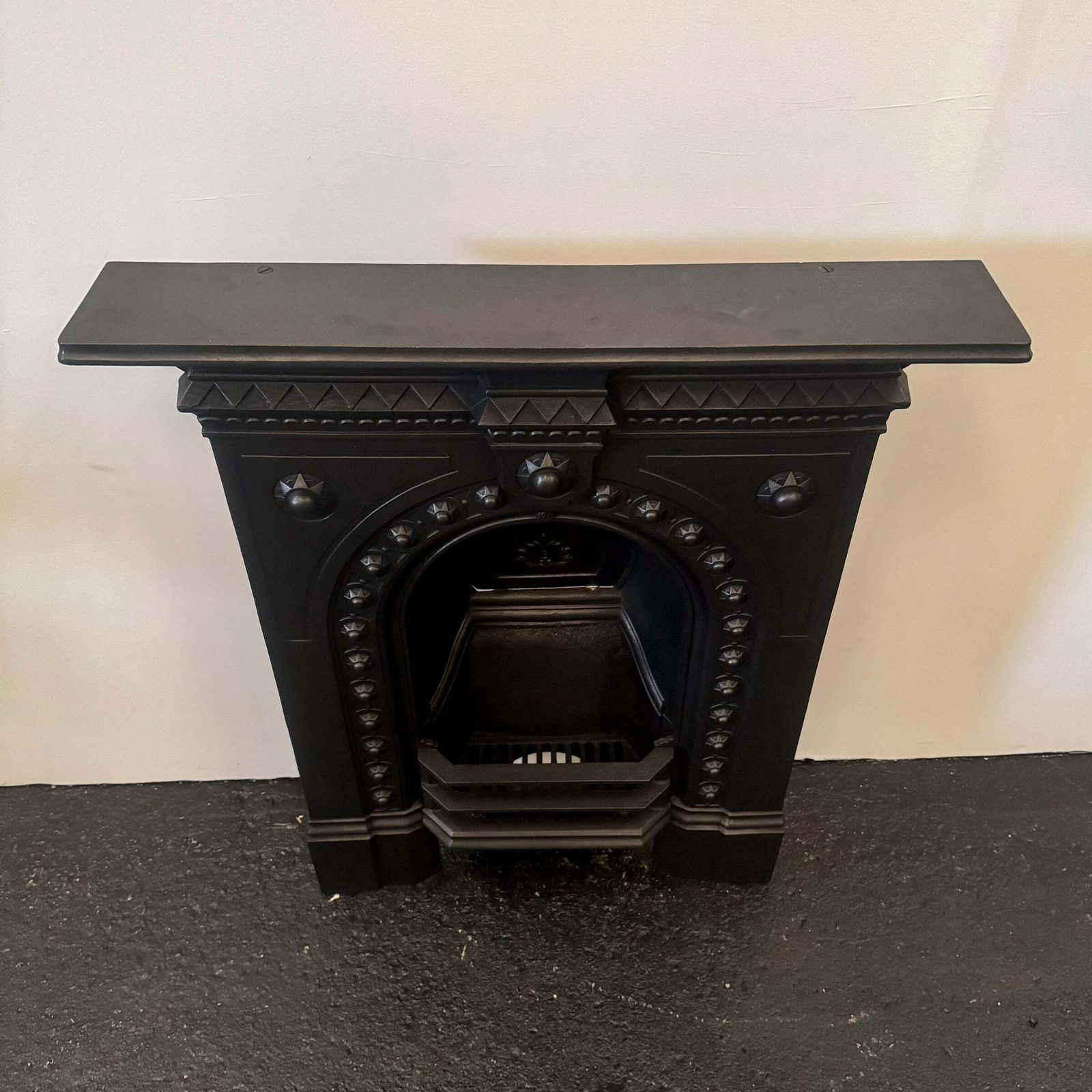 photo for sale Antique Victorian Combination Cast Iron Fireplace