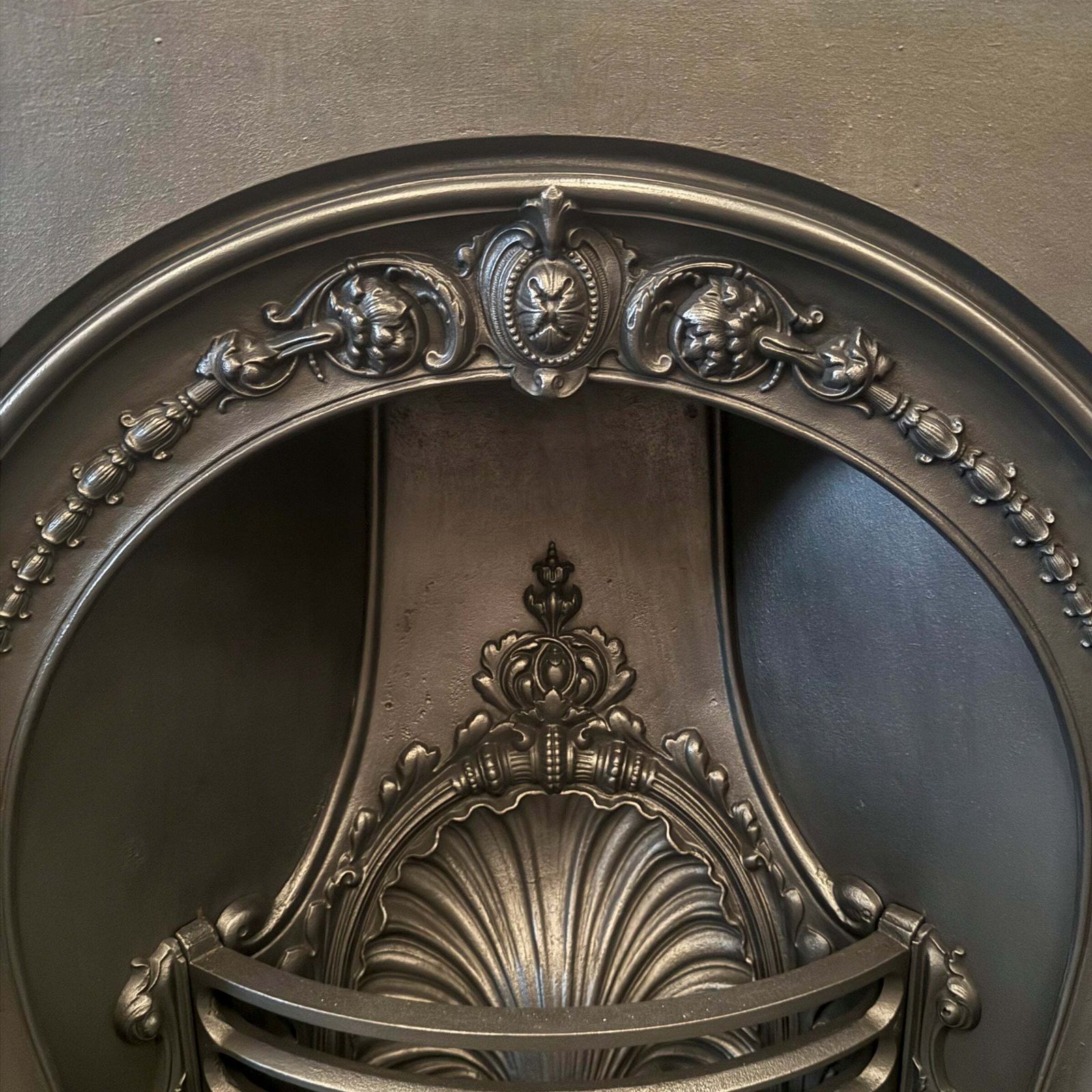 Antique Victorian Horseshoe Cast Iron Insert photo furniture