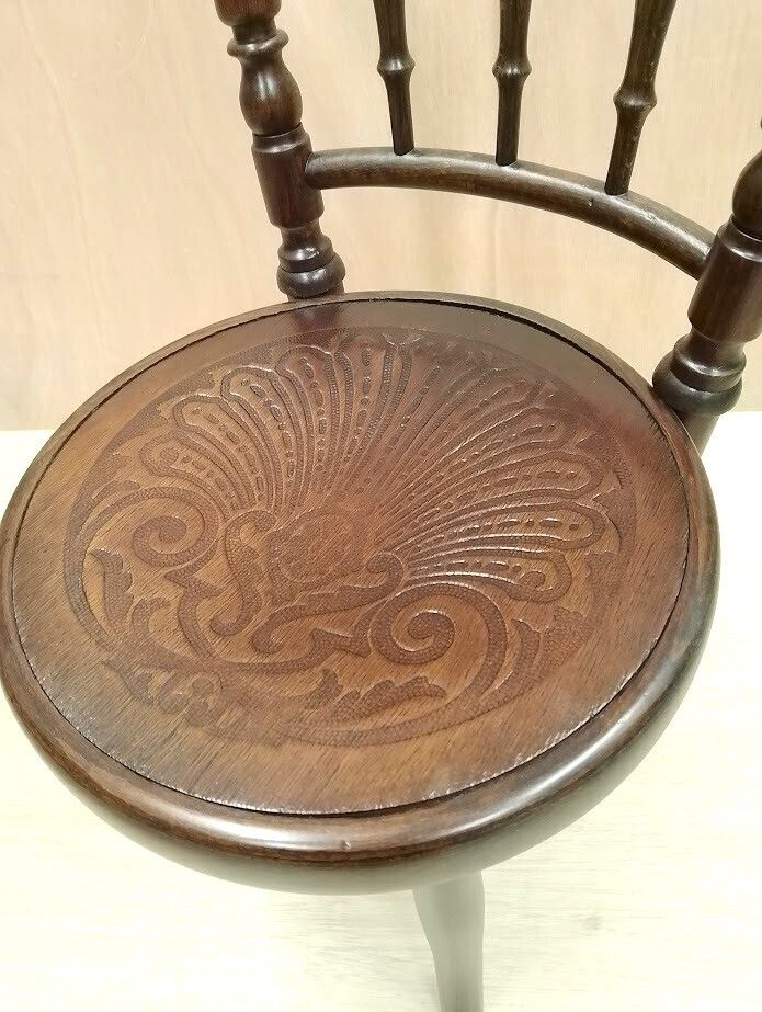 photo vintage Antique Fischel Bentwood Child's Chair