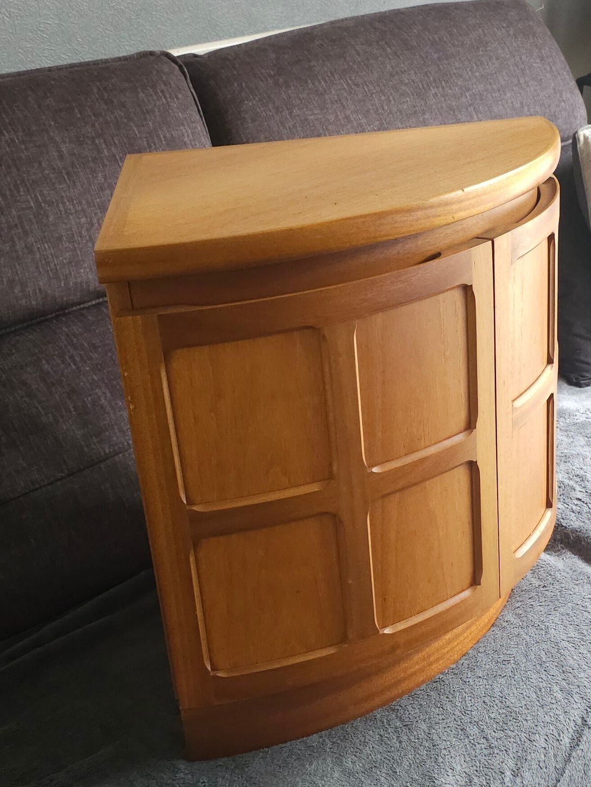 Teak Corner Cabinet By Nathan | Mid Century Modern Furniture photo 125.0