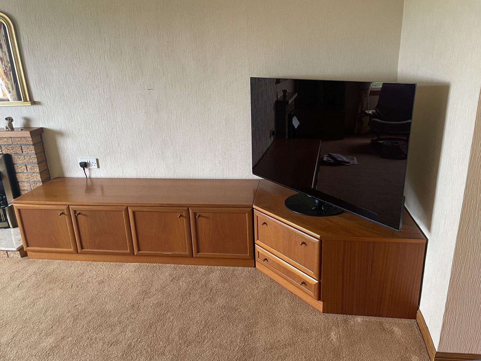 4 Piece McIntosh Furniture Set; Corner, Low, Display And Tv Unit photo furniture