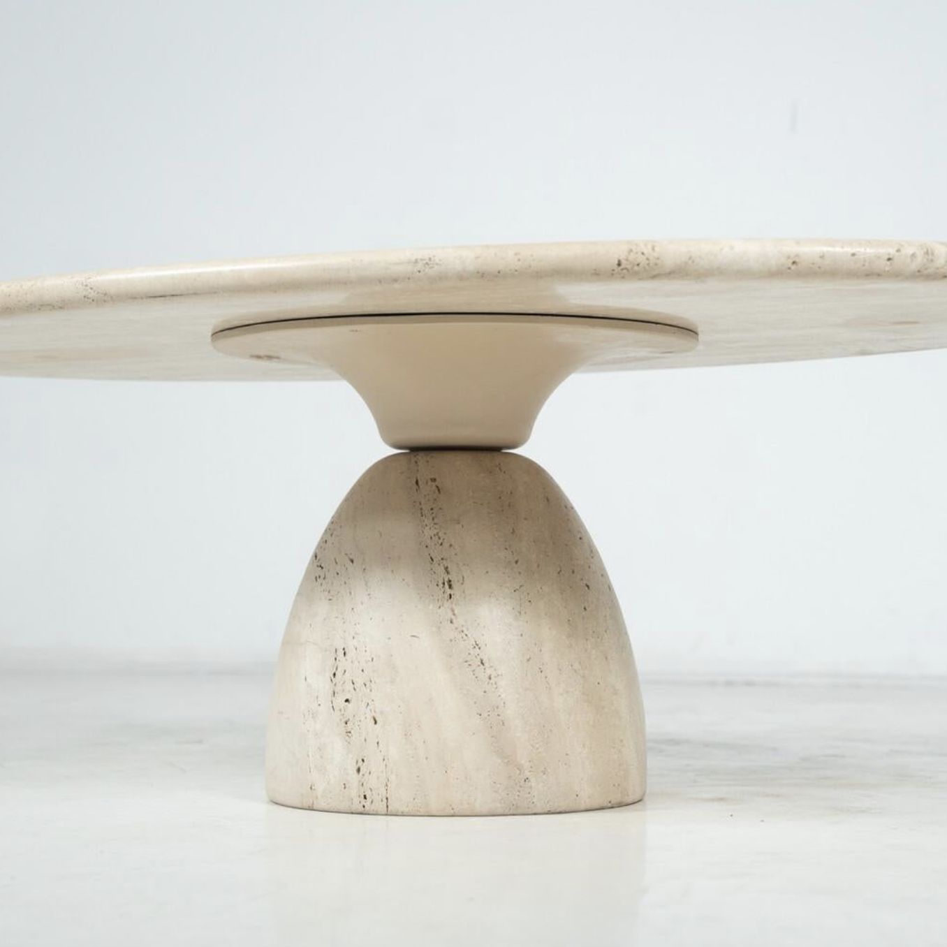 Travertine Coffee Table By Peter Draenert, 1970s photo vinterior