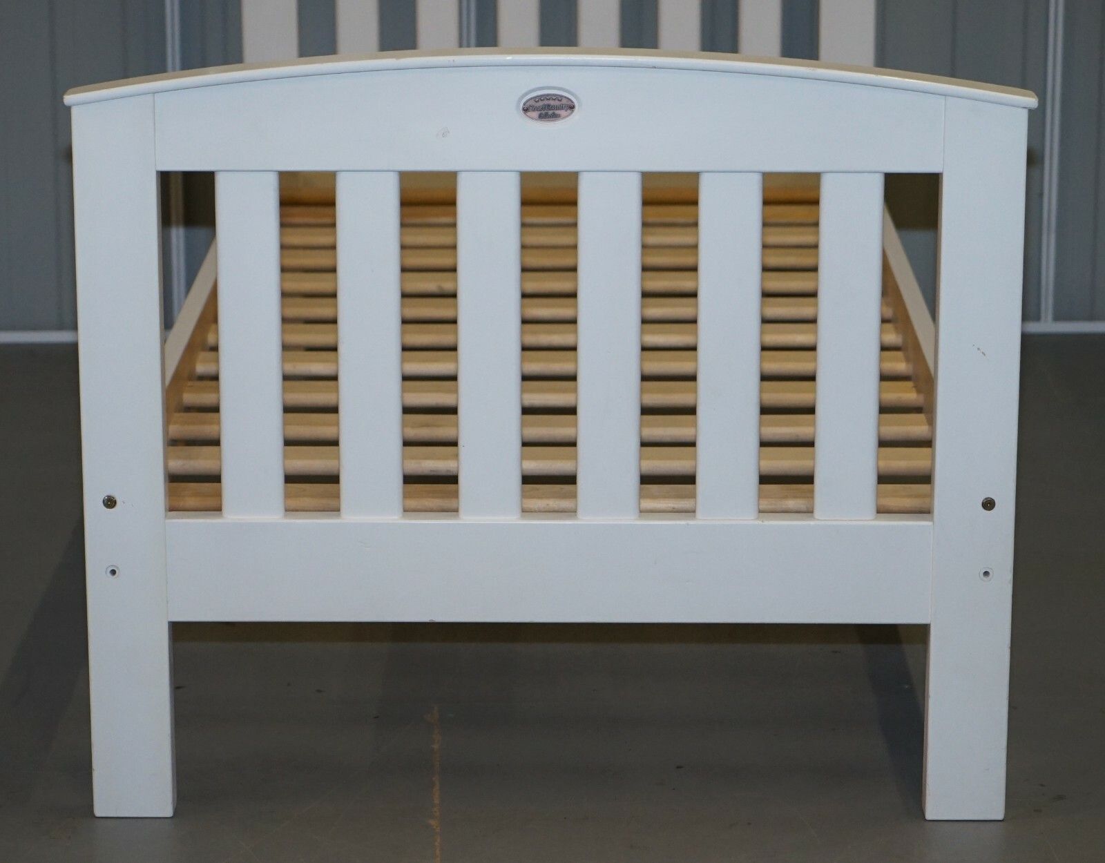 photo furniture Rrp £350 Boori Country Collection White Painted Pine Single Children's Bed Frame
