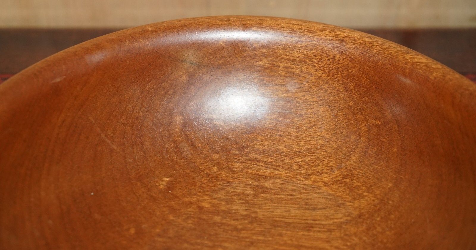 Hand Made Vintage Fruit Bowl Signed To The Base Bob French Lovely And Decorative photo vinterior