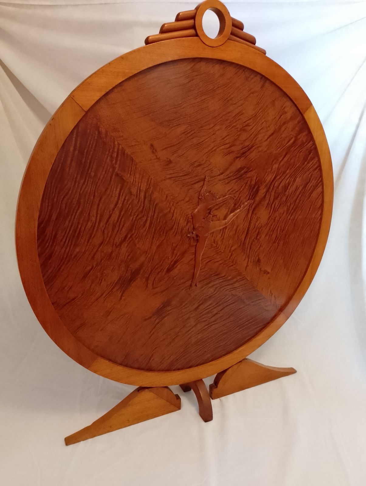 Art Deco Walnut Fire Screen. English 1930s photo 350.0