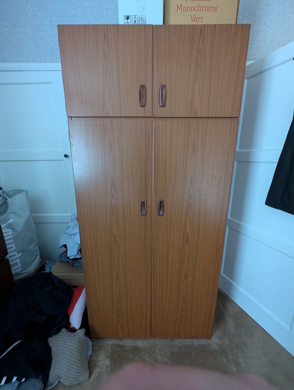 Schreiber Wood Wardrobe, Mid 20th Century photo furniture