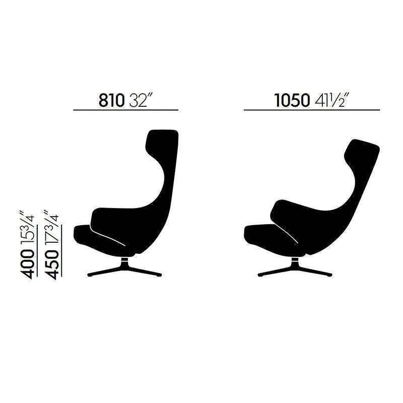 photo for sale Vitra Grand Repos Armchair Ottoma By Antonio Citterio