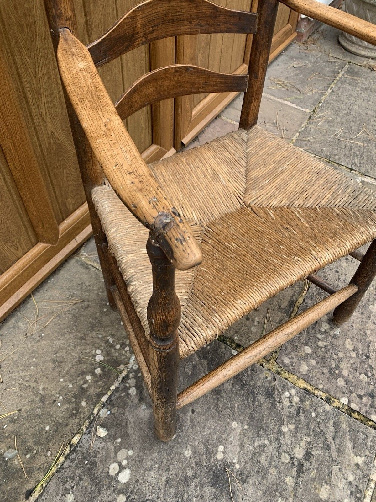 A Charming Country Armchair C1800 Of Lovely Colour. photo Furniture