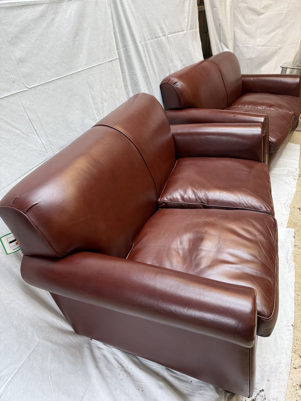Laura Ashley Leather Exmoor Sofas