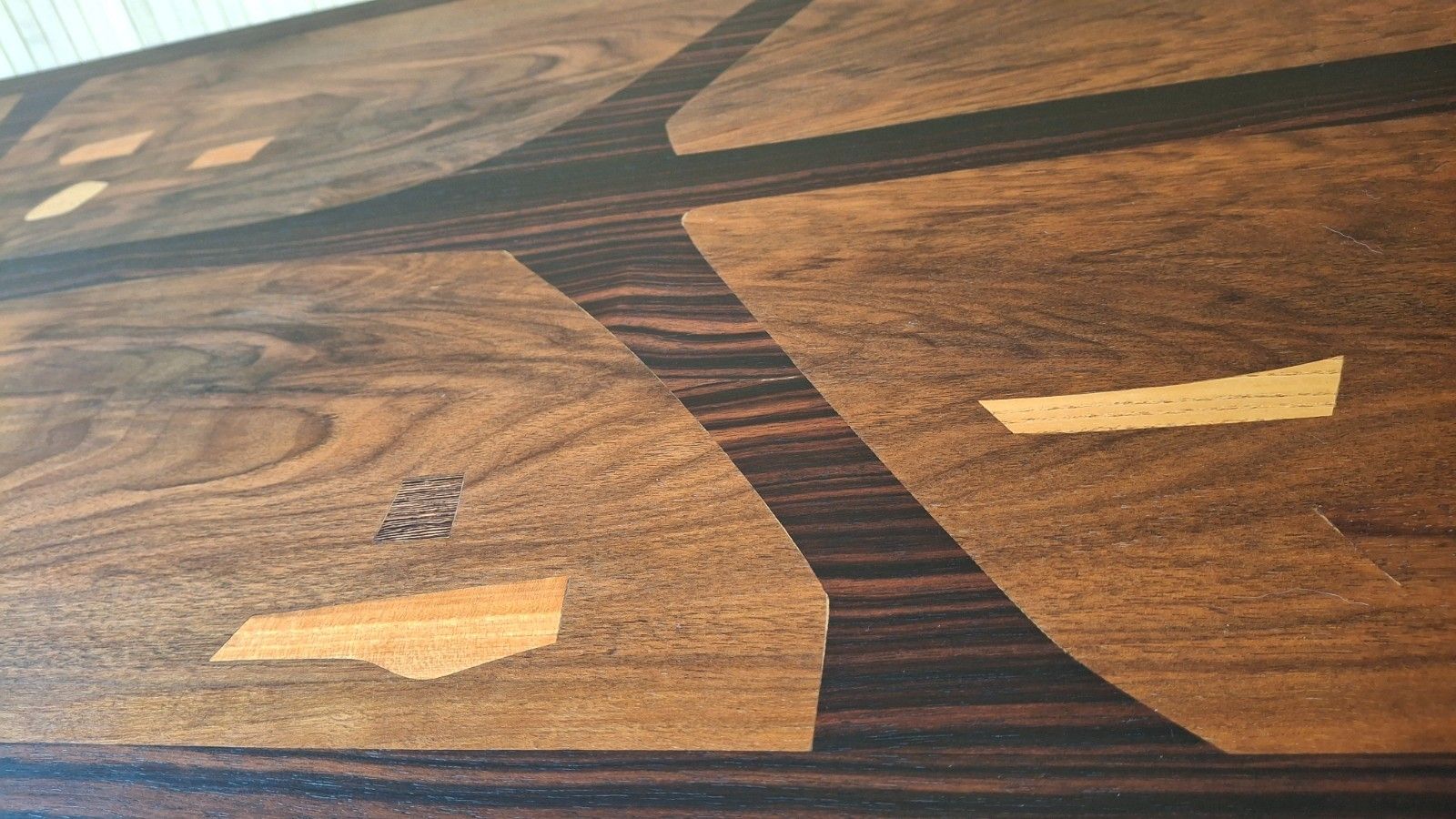 Fab Vintage Mid Century 50s 60s Everest Heals Long Tom Marquetry Coffee Table photo 950.0