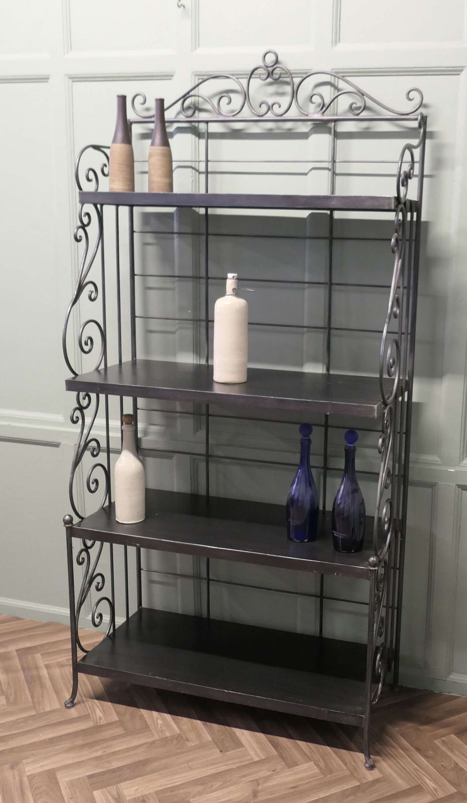 A French Wrought Iron Bakers Shop Stand photo vinterior
