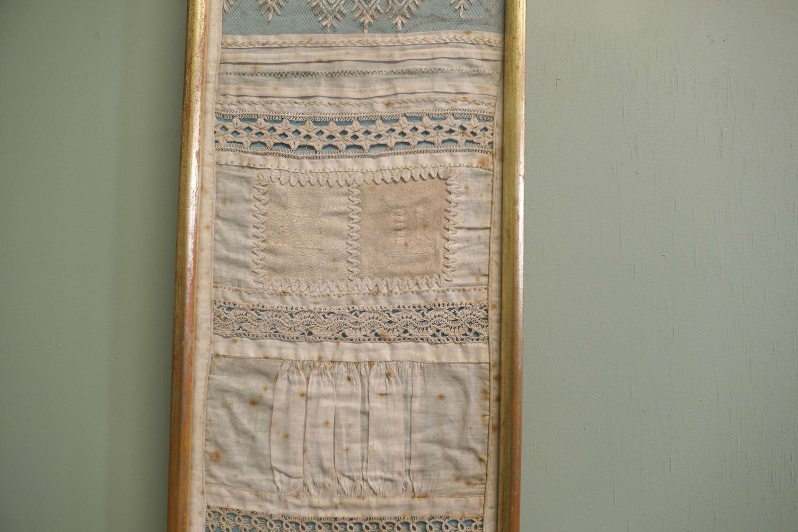 Early 19th Century French Lace Sampler photo Art