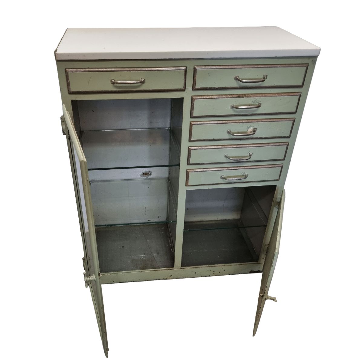 Heavy French Art Deco Dentist Cabinet, 1920/30s photo vinterior