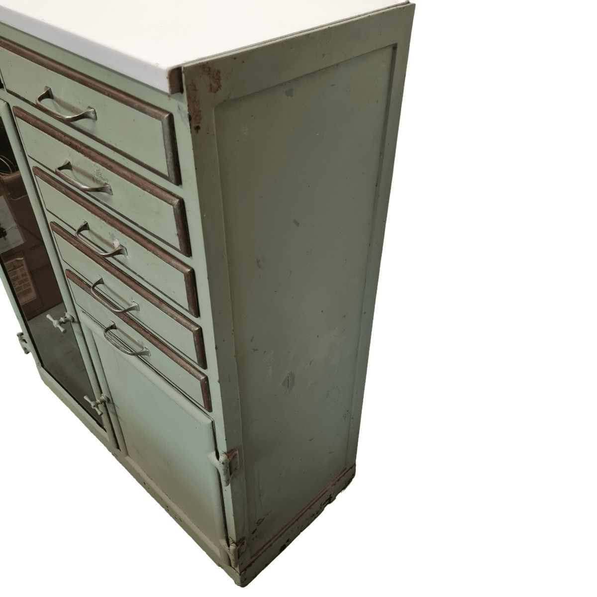 Heavy French Art Deco Dentist Cabinet, 1920/30s photo buy