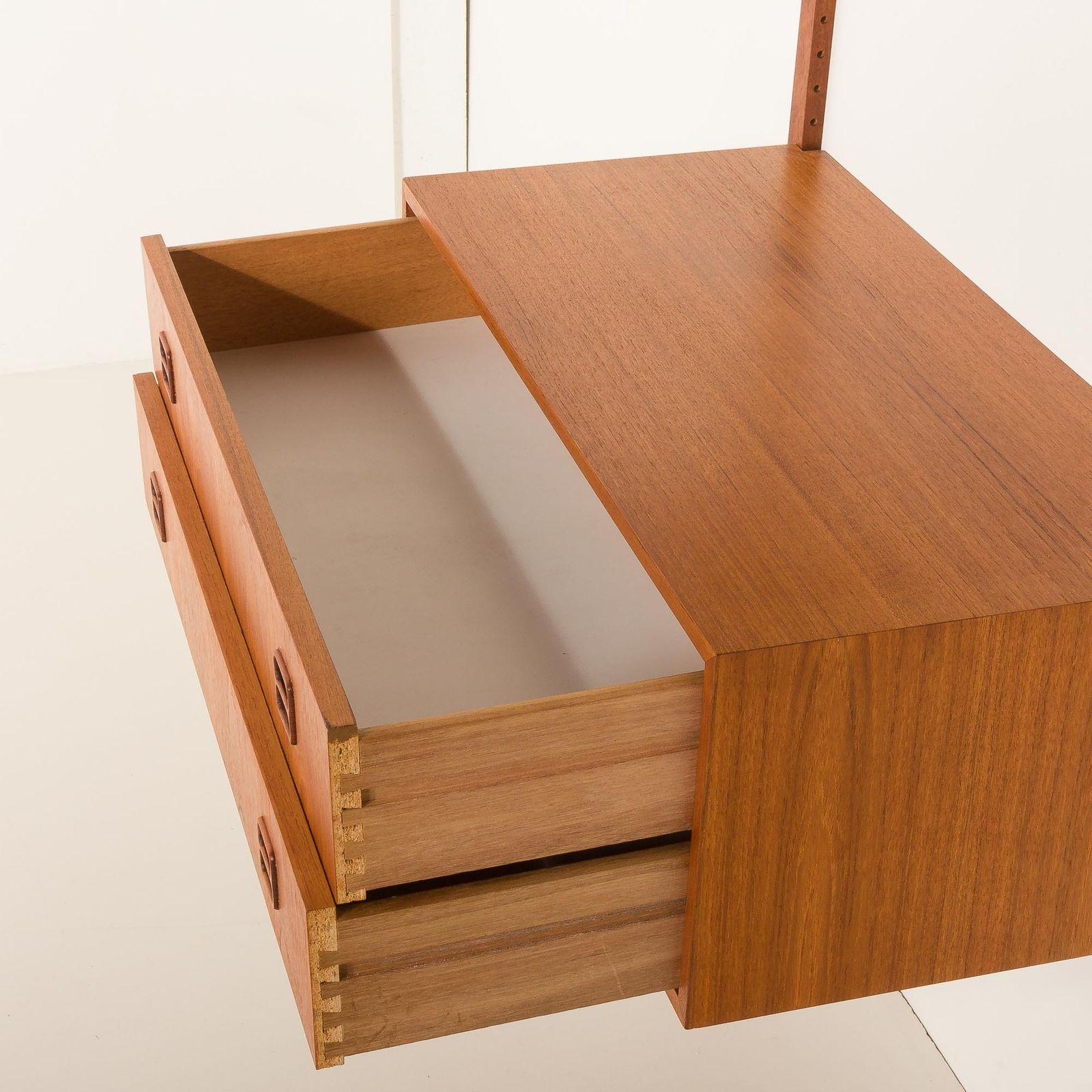 photo for sale Scandinavian Vintage Teak Wall Unit, Denmark 1970s