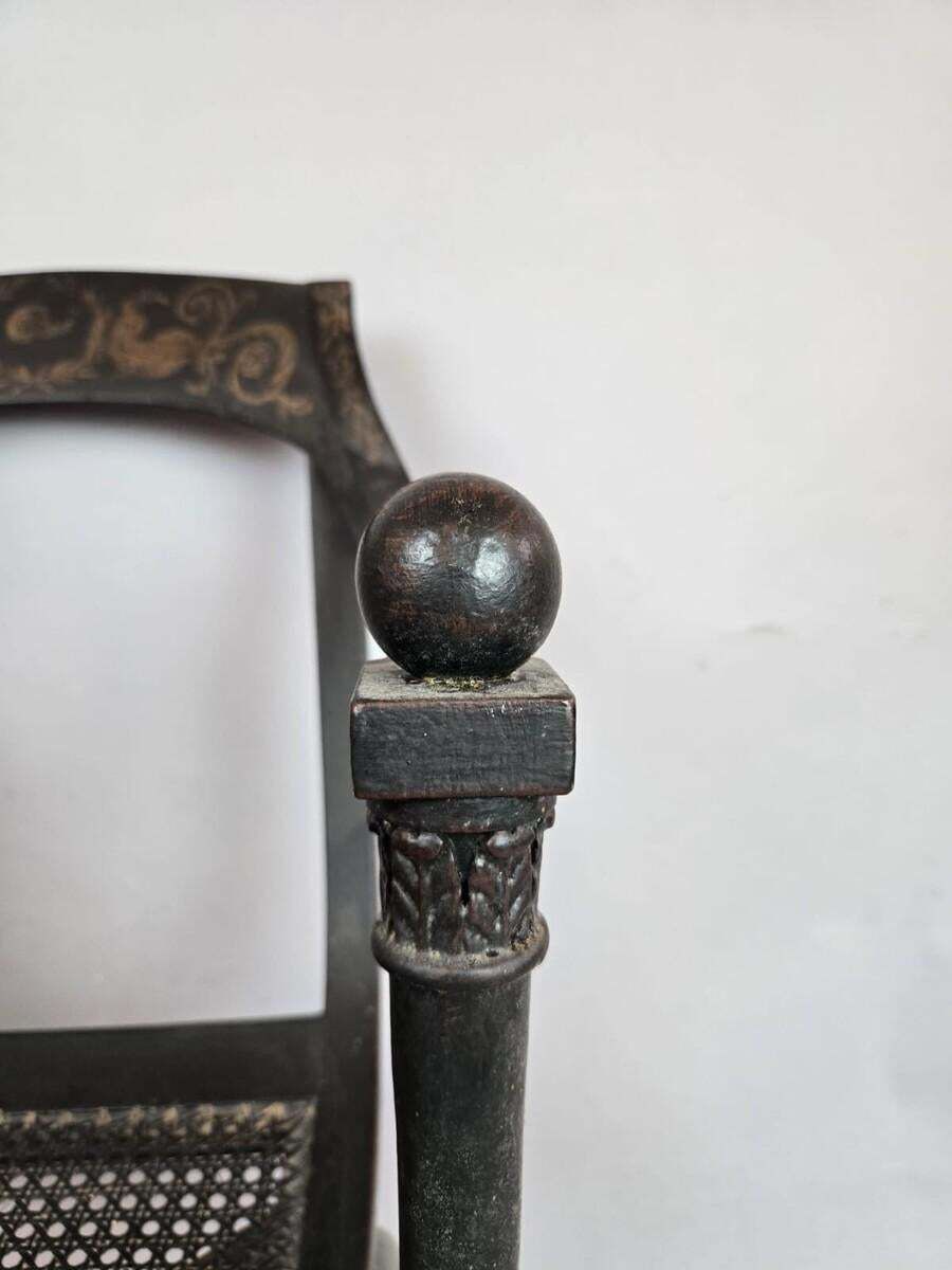 Caned Chair  By Jean Joseph Chapuis , Early 19th Century   Sold Individually photo furniture