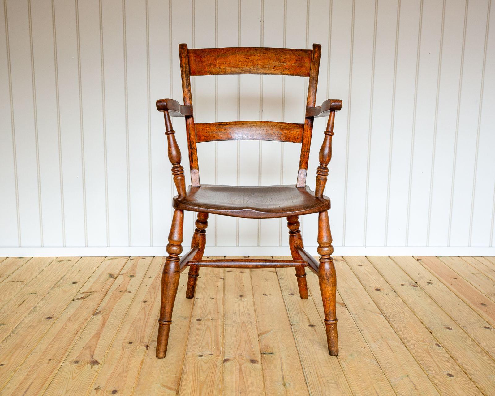 1550.0 Antique Painted Windsor Chair Country Bar Back Oxford Armchair Farmhouse 1850 Rusti.C Country House Carver Victoria.N photo