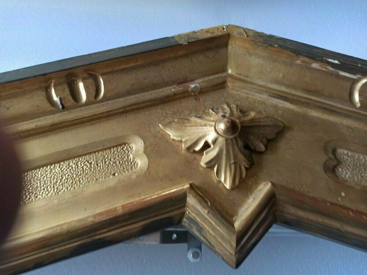 Pair Of Valances Woodwork In Carved And Gilded Wood, Northern Italy Xixth Century photo 798.0