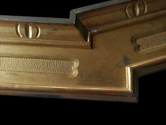 Pair Of Valances Woodwork In Carved And Gilded Wood, Northern Italy Xixth Century photo vintage