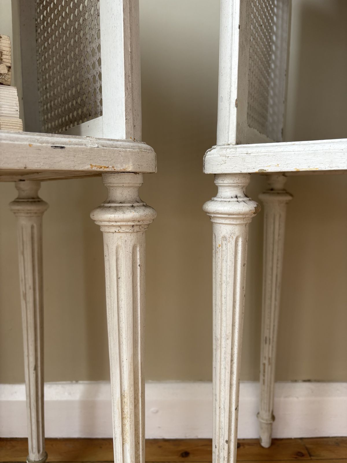photo buy A Painted Pair Of Vintage Parisian Side Tables
