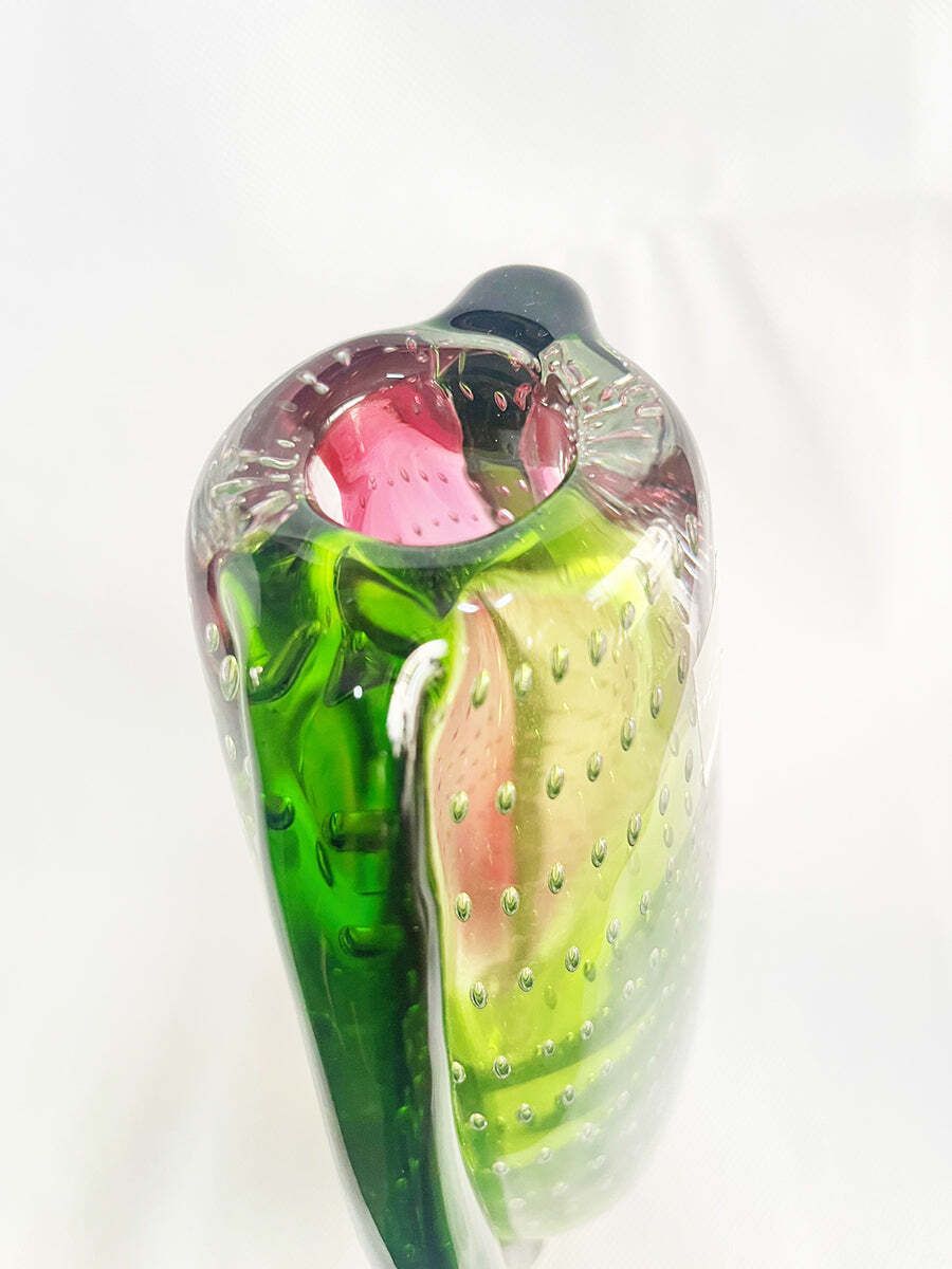 Rosenthal Murano Two Tone Vase, Vintage, 1980s   Top Art photo furniture