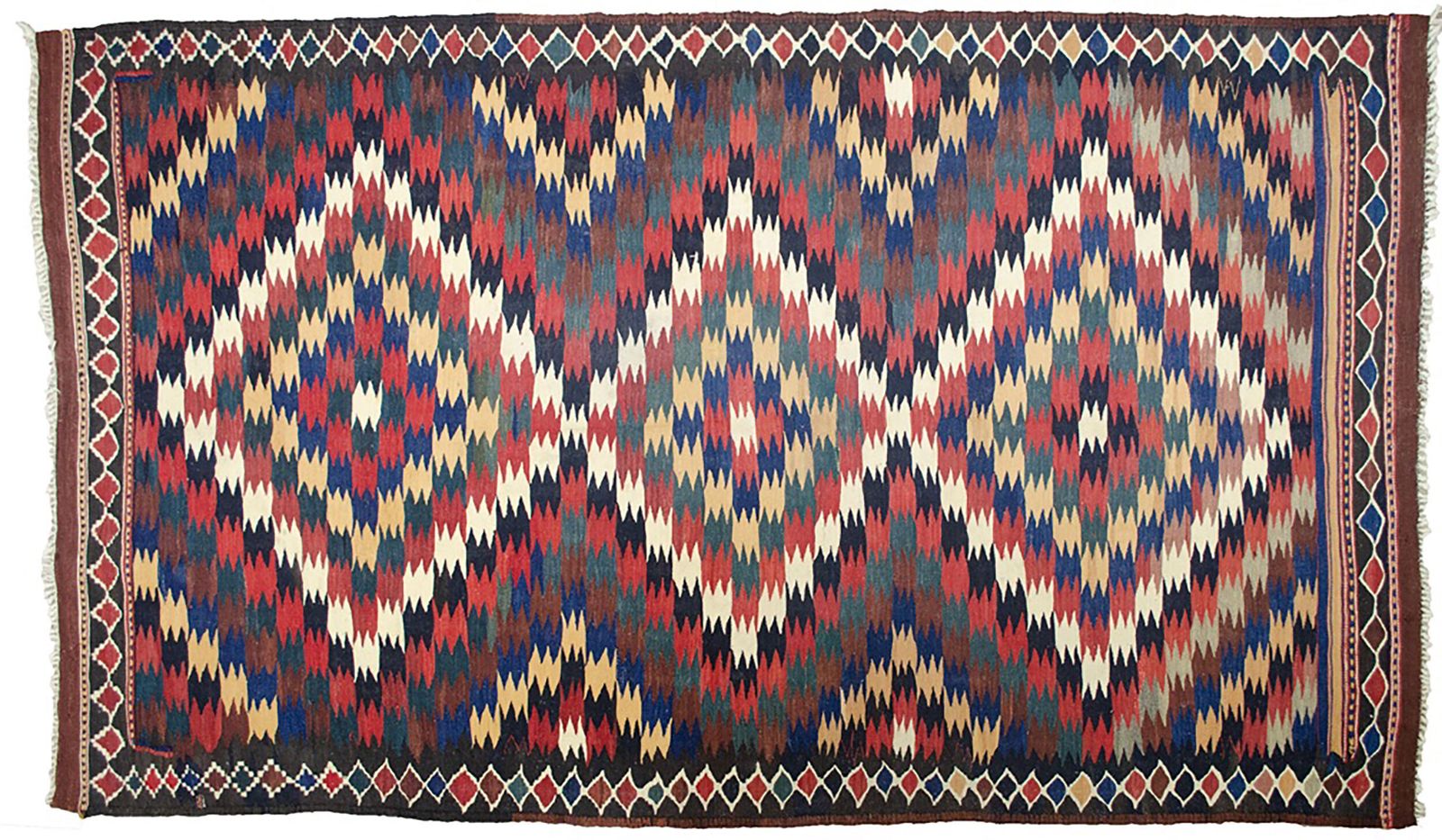 Antique Varamin Kilim Rug 274x160cm photo for sale