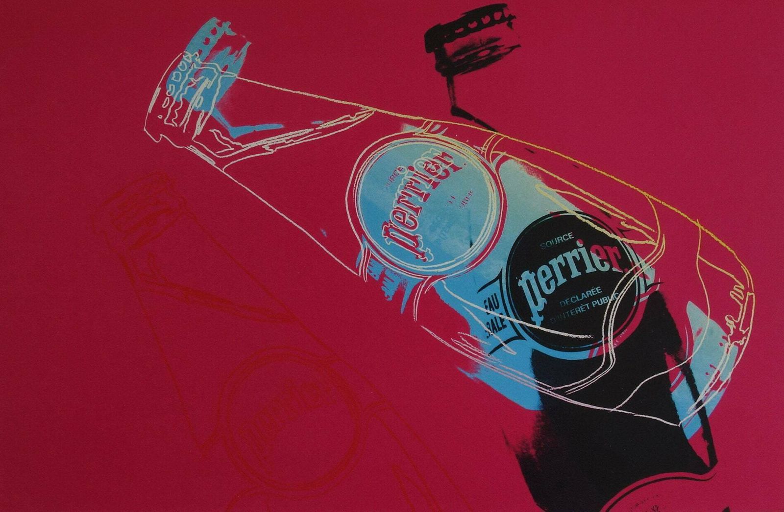 Fine Pop Art Limited Edition Trial Proof Print, Andy Warhol, Signed & Stamped With Estate Stamp photo furniture
