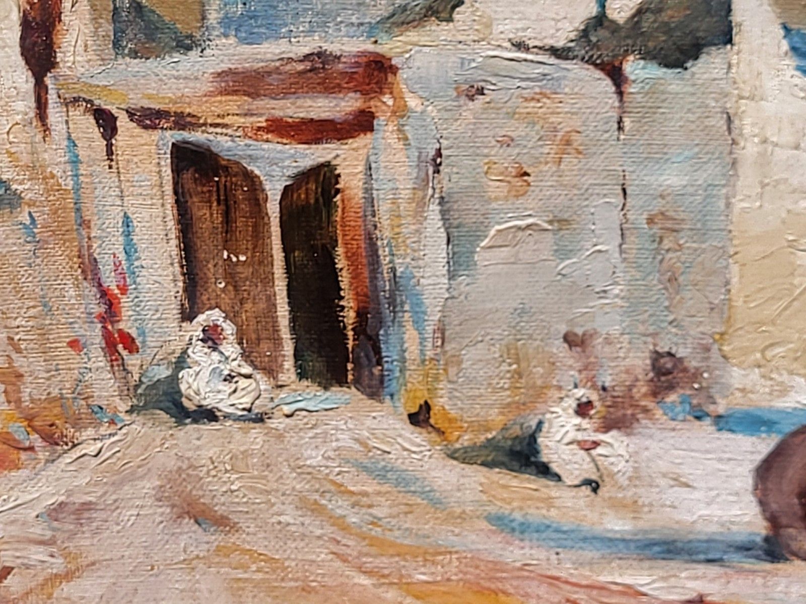 850.0 2 Signed Paintings.  Orientalism. Oil Painting On Canvas And Panel. photo