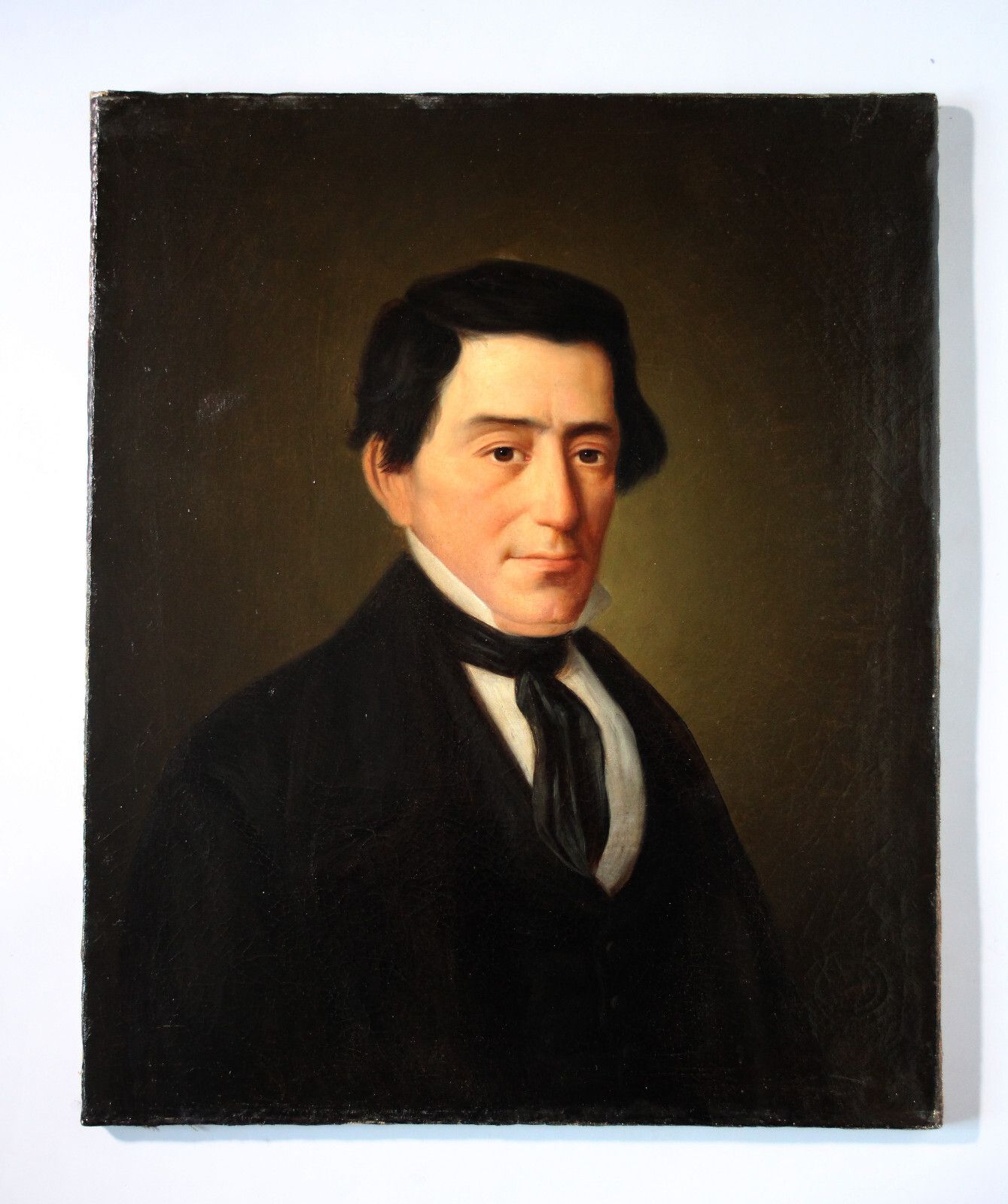 Biedermeier Man Portrait Portrait Portrait Of An Elegant Gentleman Mid 19th Century Jh photo furniture