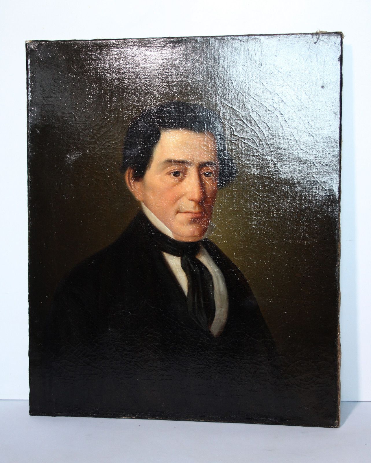 Biedermeier Man Portrait Portrait Portrait Of An Elegant Gentleman Mid 19th Century Jh photo vinterior