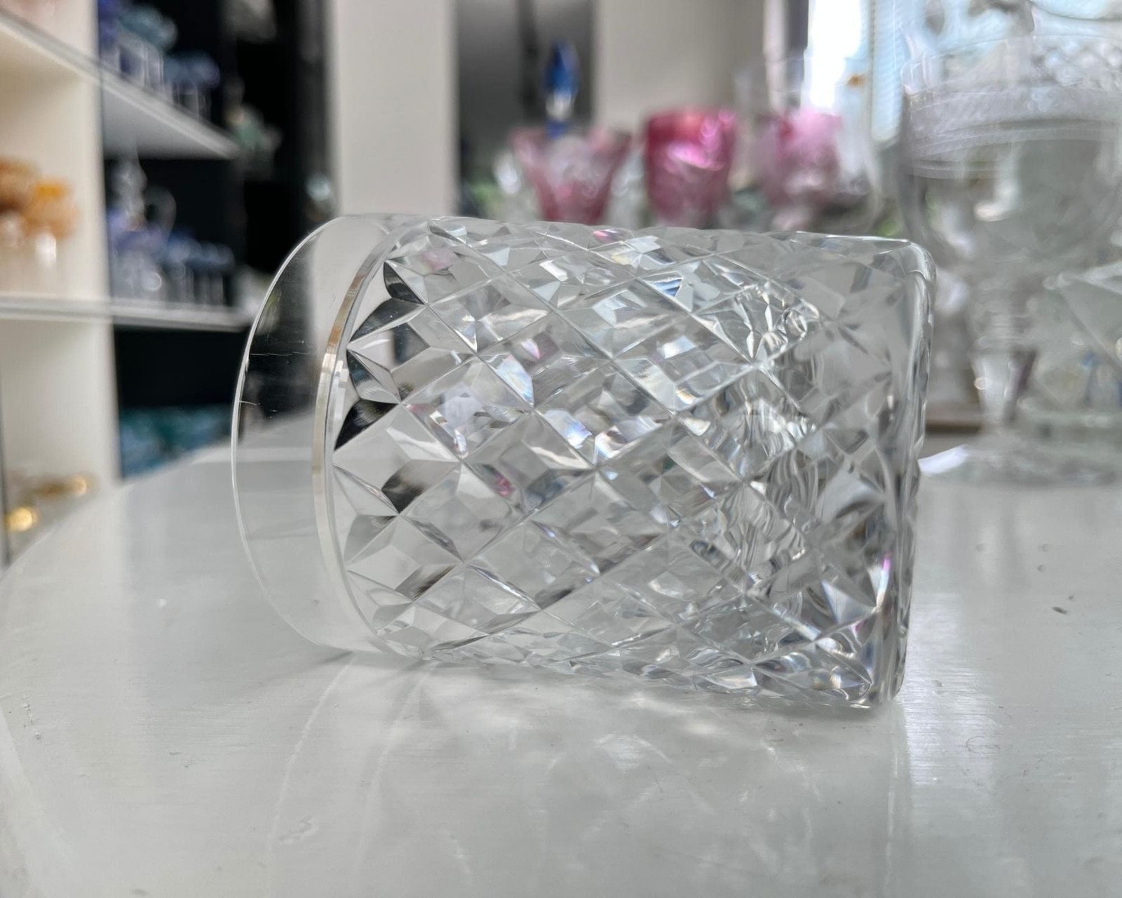 Val Saint Lambert Whiskyglazen | 6 Stuks | Kristal Met Diamantslipwerk photo 303.0