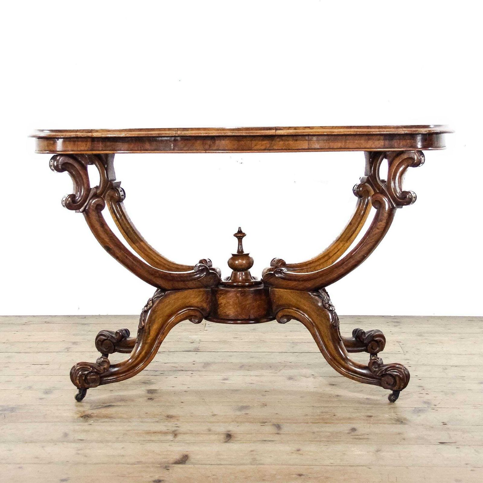 Antique Victorian Walnut Serpentine Centre Table | Antique Furniture | Edwardian Antiques | Centre Table | Tables photo 750.0