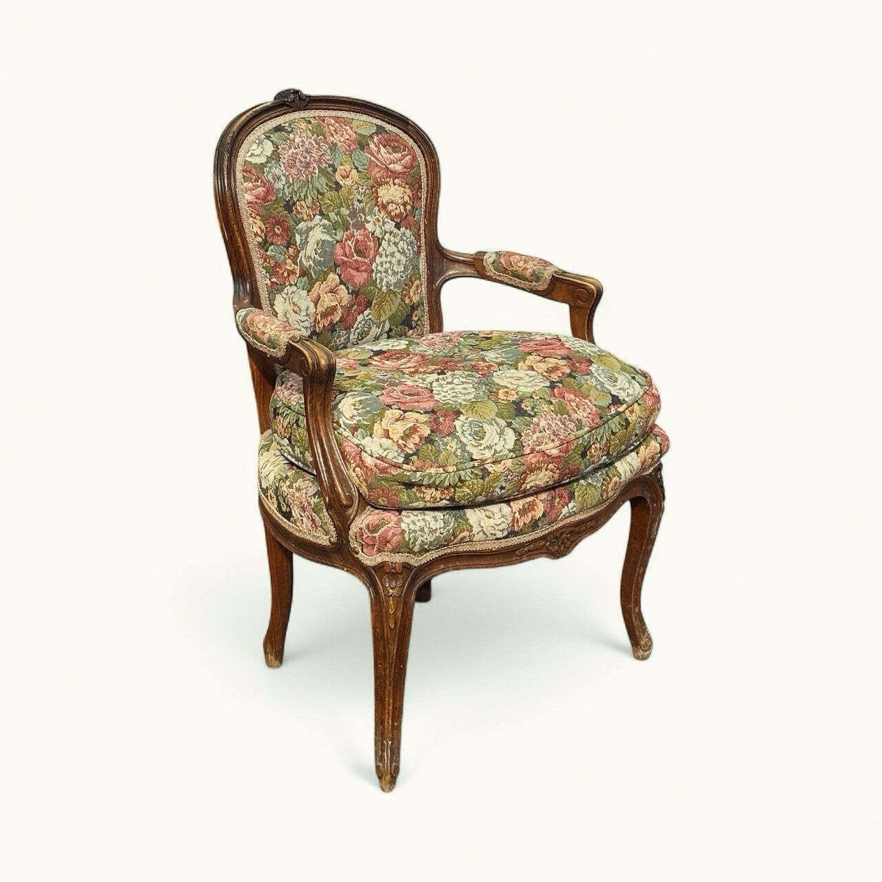 French Armchair With Tapestry Upholstery