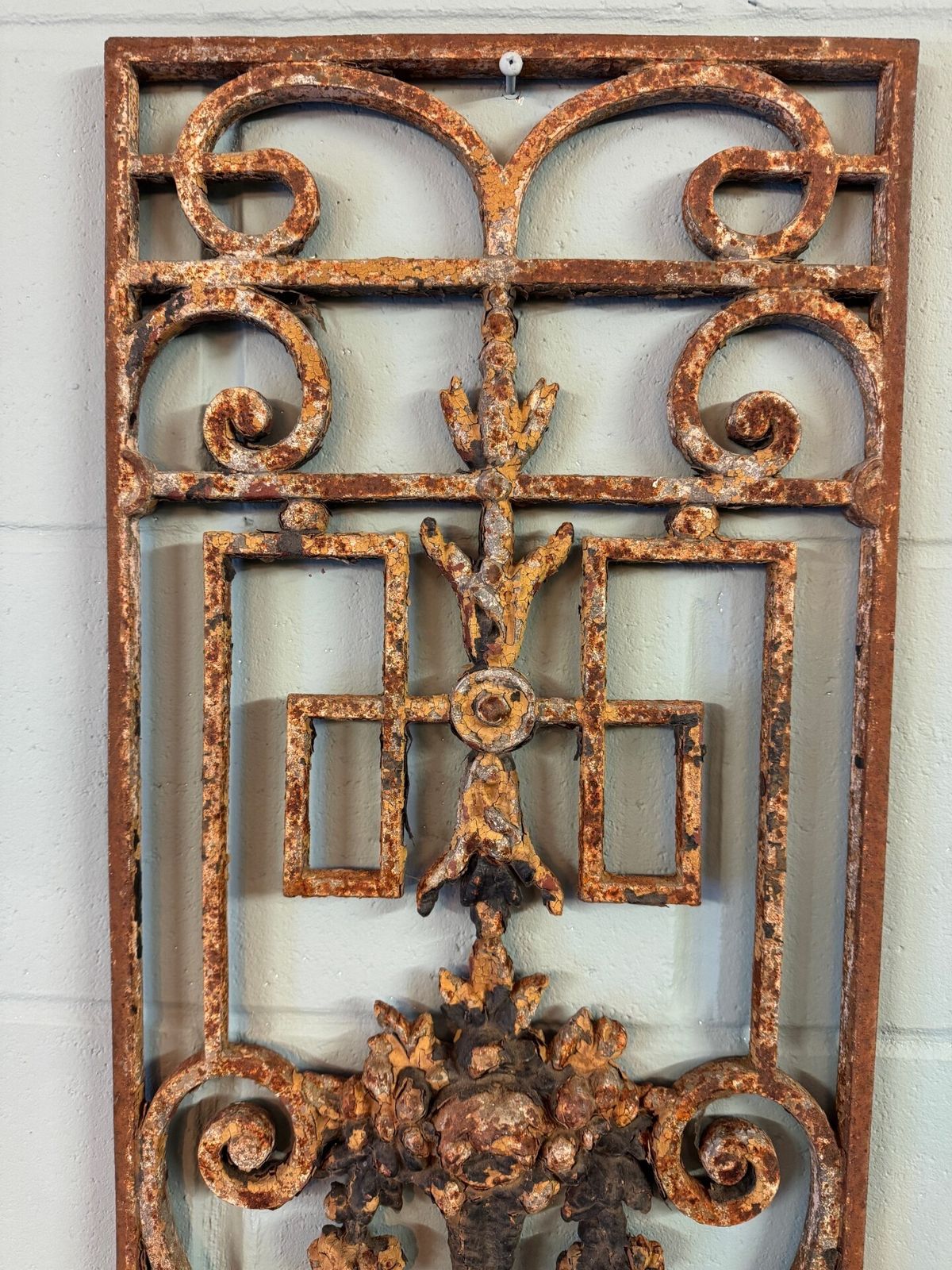 19th Century French Cast Iron Decorative Balustrade Panel photo vinterior