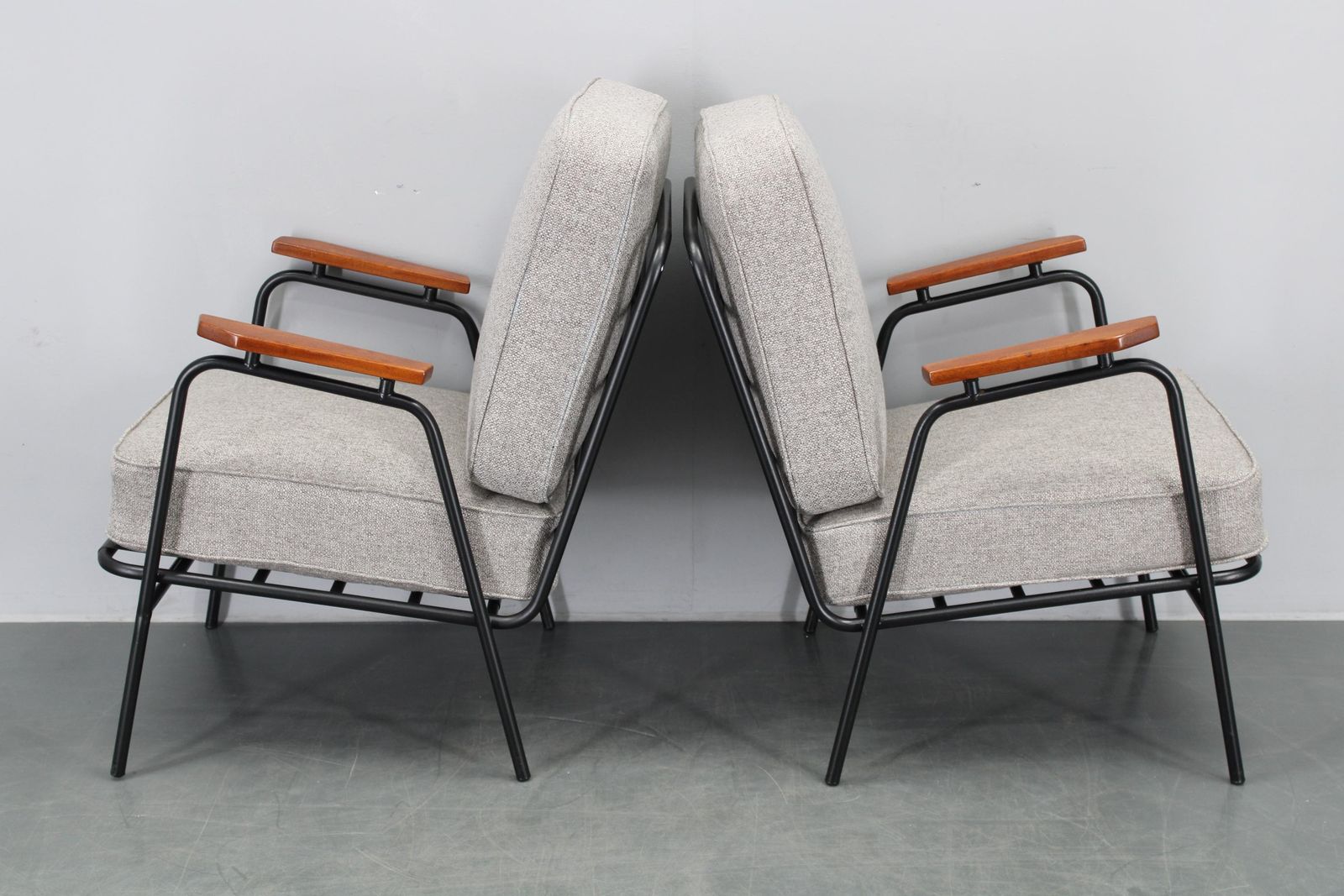 1950s Pair Of Rare Restored Armchairs By Rawi, Netherland photo buy