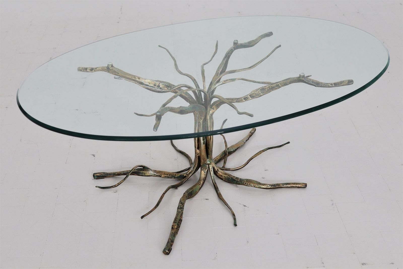 1980.0 Salvino Marsura Italian Midcentury Coffee Table In Tree Shape, 1960s photo