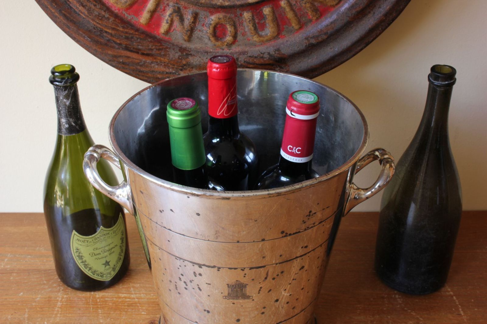 Double Magnum Wine Cooler. Grosvenor House Jeroboam Champagne Bucket photo furniture