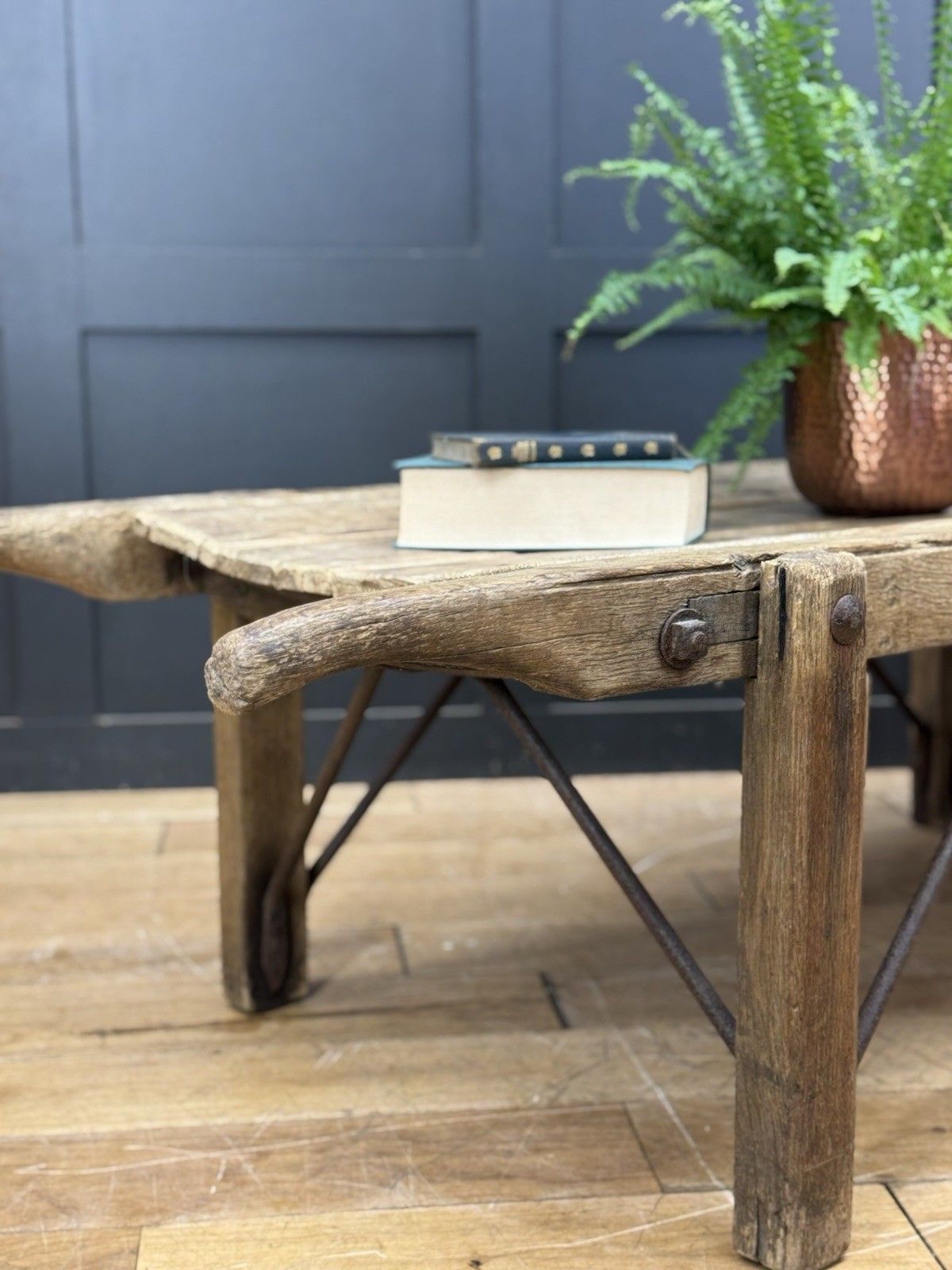 Victorian Pine Funeral Bier / Body Stretcher – Antique Rustic Coffee Table photo furniture