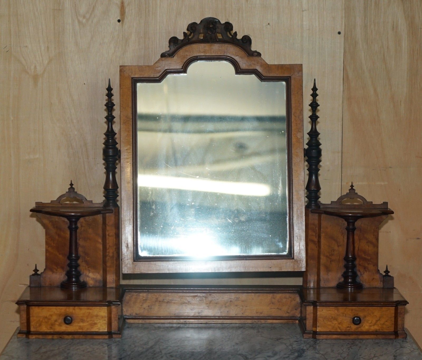 photo furniture Fully Restored Aesthetic Movement Amboyna Ebony Antique Victorian Dressing Table