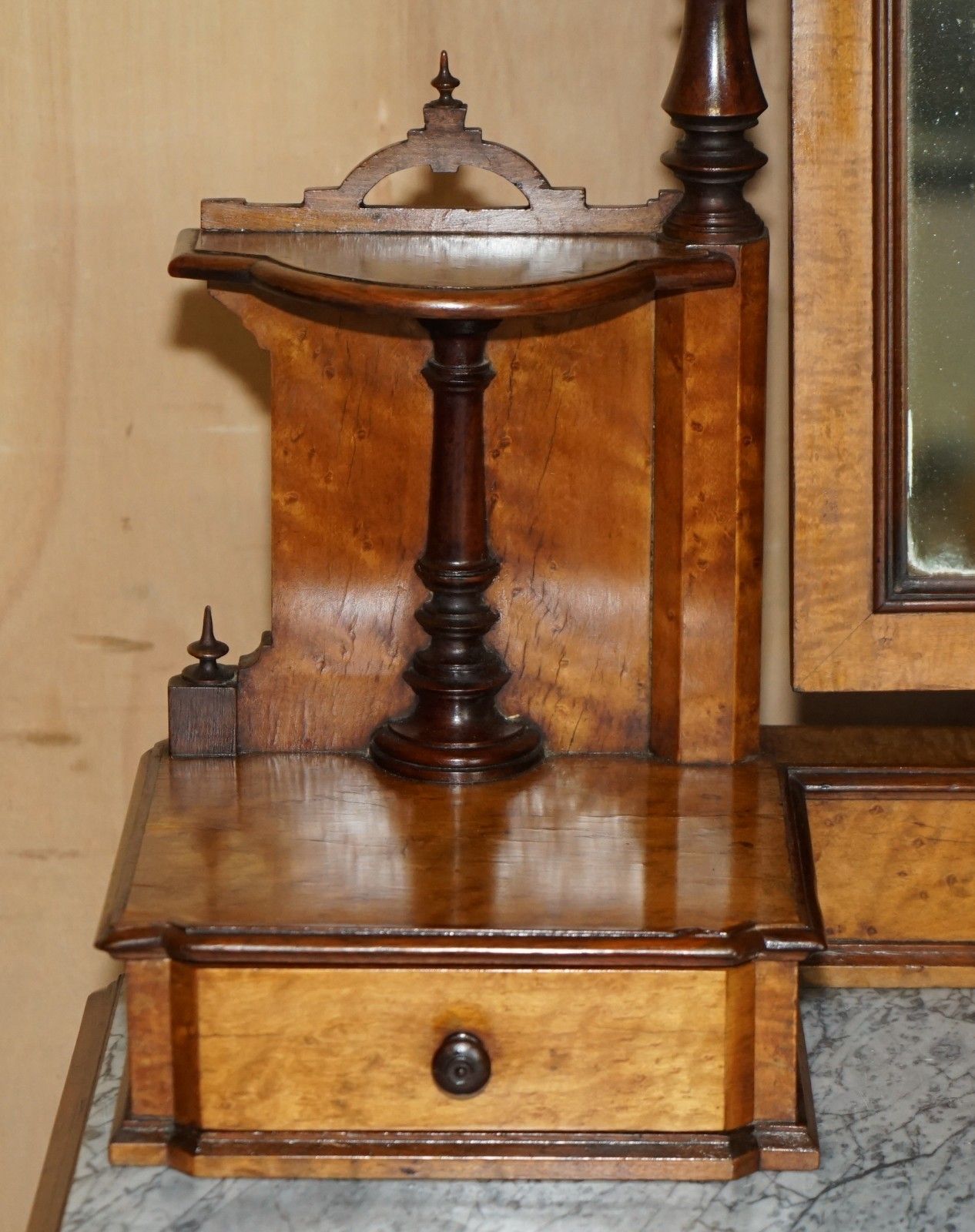 photo for sale Fully Restored Aesthetic Movement Amboyna Ebony Antique Victorian Dressing Table