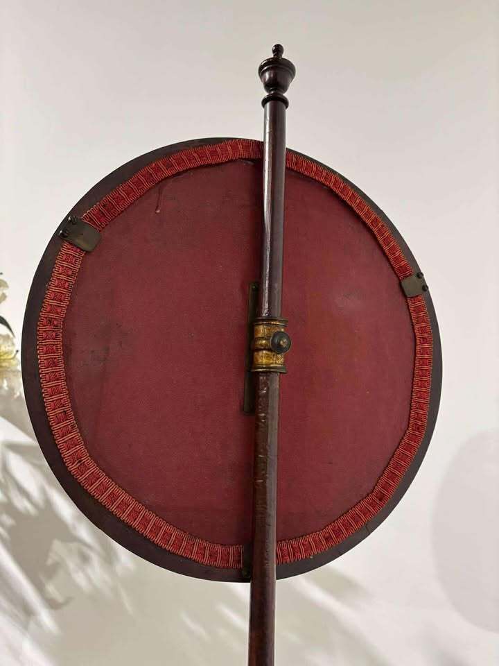 Regency Mahogany Adjustable Pole Screen photo furniture