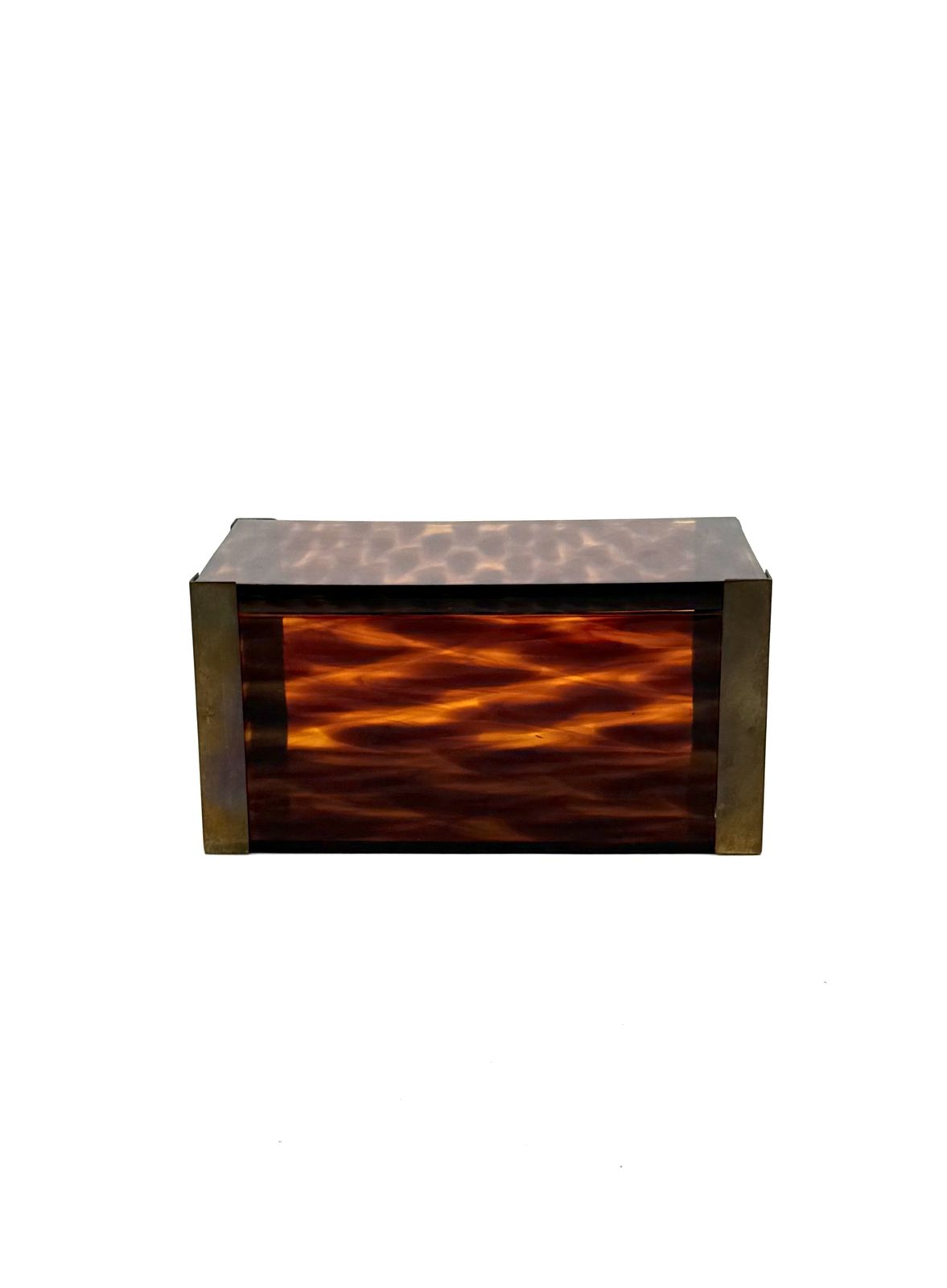 Mid Century Modern Lucite And Brass Jewelry Box, Italy 1970s photo furniture