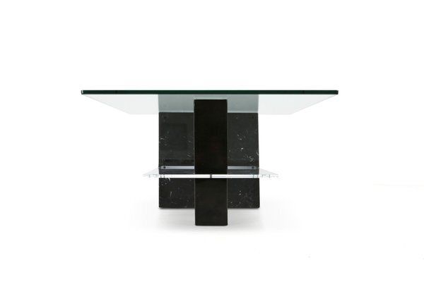 Mid Century Modern Italian Marble And Glass Coffee Table, 1970s photo Furniture