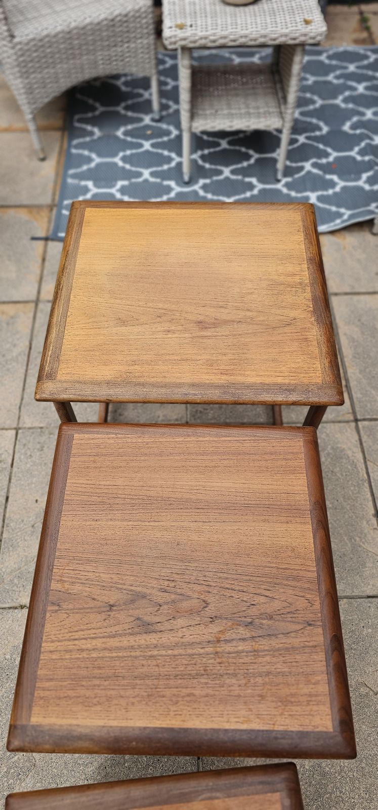 G Plan Astro Mid Century Nest Of Tables In Teak Retro 1970s Scandinavian Design photo for sale