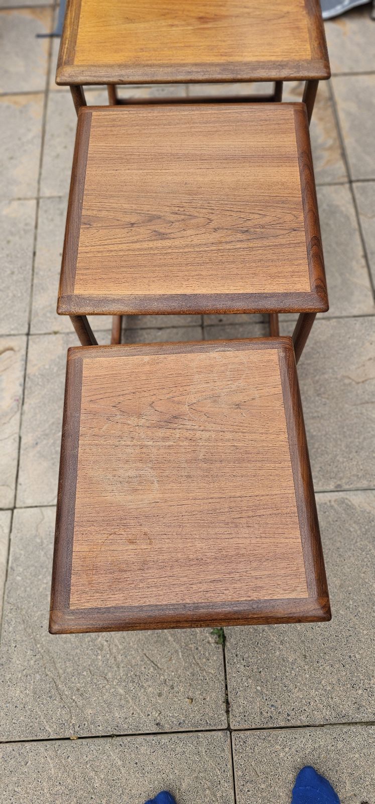 G Plan Astro Mid Century Nest Of Tables In Teak Retro 1970s Scandinavian Design photo Furniture